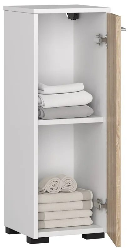 Dulap de baie Farid TYP2 (Alb + Stejar sonoma). 1069540