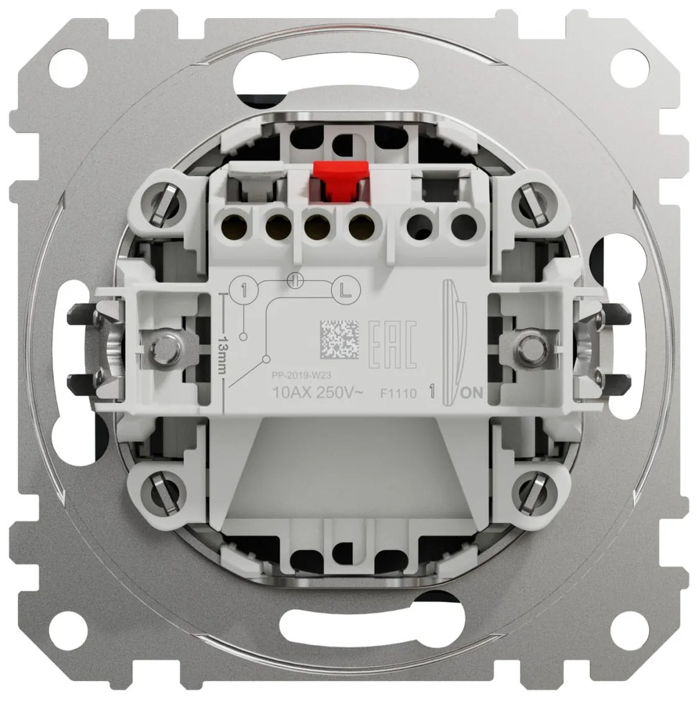 Intrerupator simplu, 10A, IP20, Antracit, Schneider Sedna Design