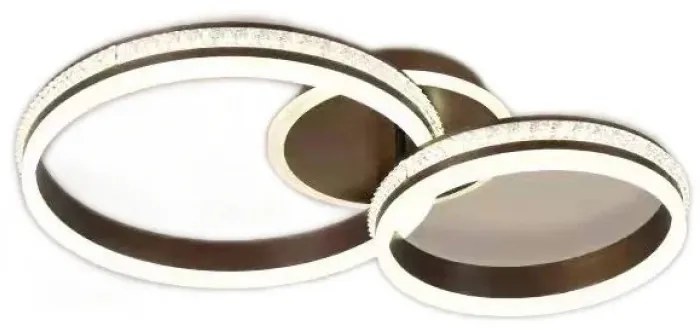 Lustra LED Cu Telecomanda, Elit's Esn F2331-2r, Intensitate Reglabila, 194W, Maro