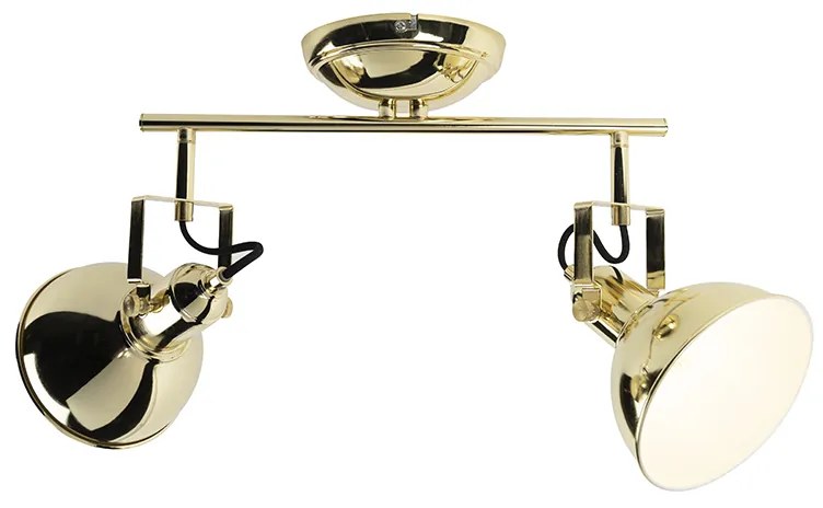 Spotlight Art Deco auriu cu 2 lumini - Tommy