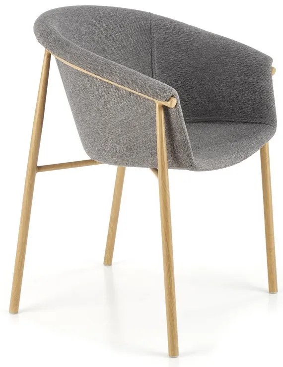 Scaun de bucaterie Lester, gri