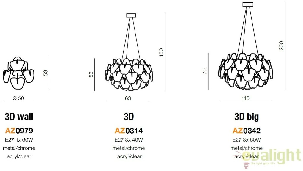 Aplica de perete moderna design elegant 3D