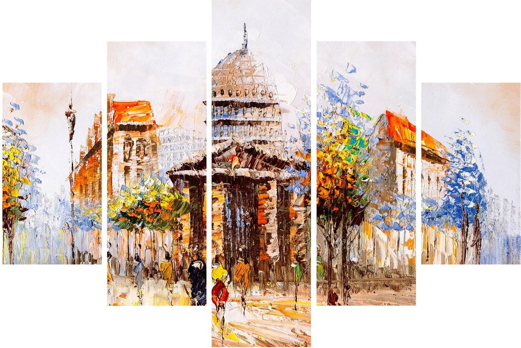 Tablou - Monument de oraș pictat (150x105 cm)