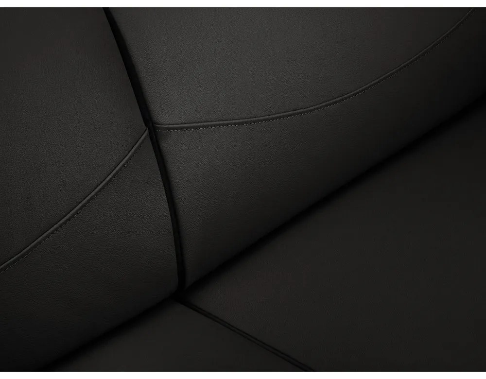 Canapea din piele Windsor &amp; Co Sofas Neso, 235 x 90 cm, negru
