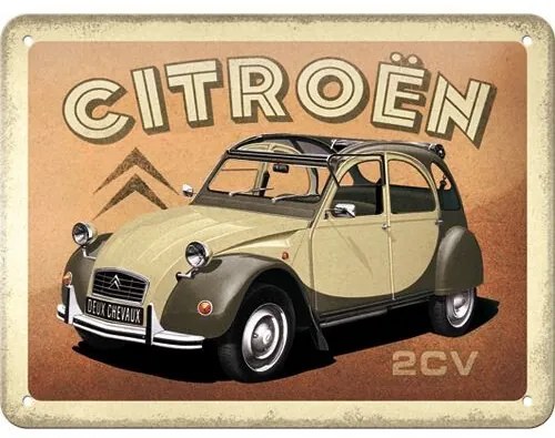 Placă metalică Citroen - 2CV