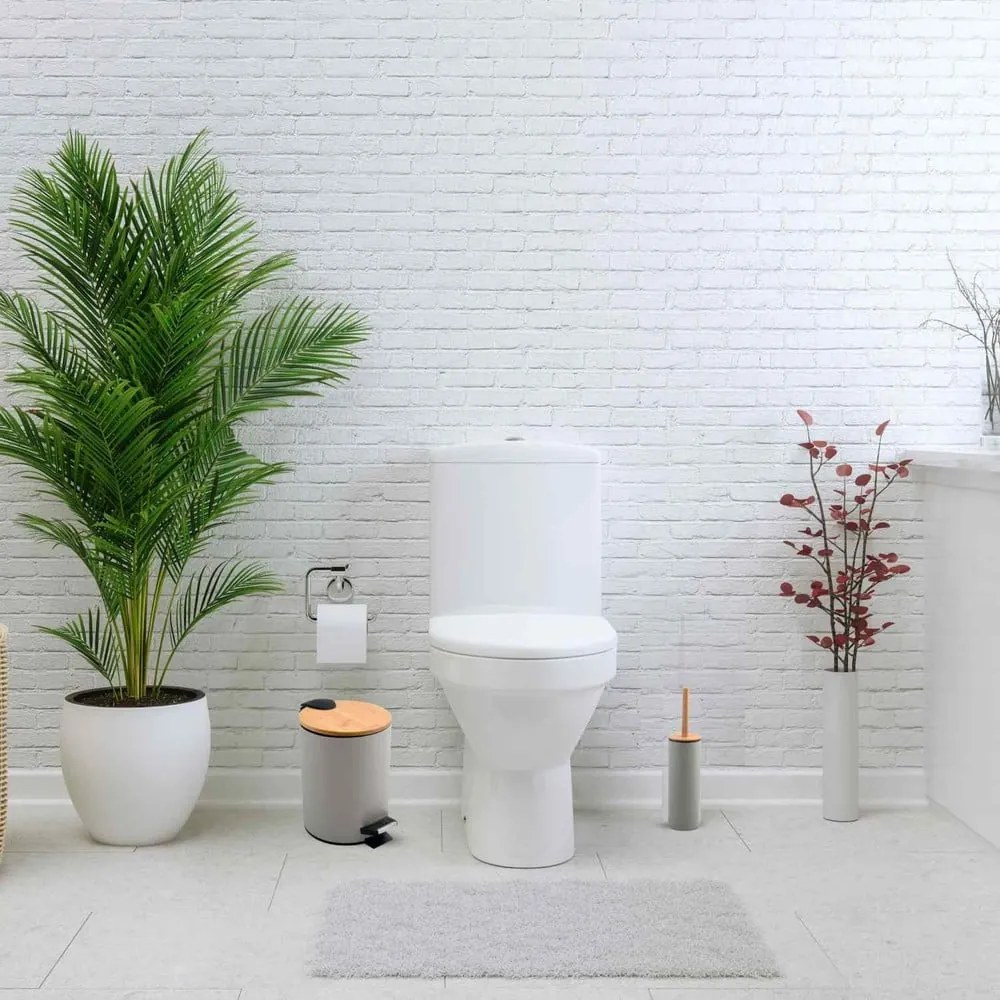 Coș de gunoi taupe cu pedală din oțel 5 l Adonis – Spirella