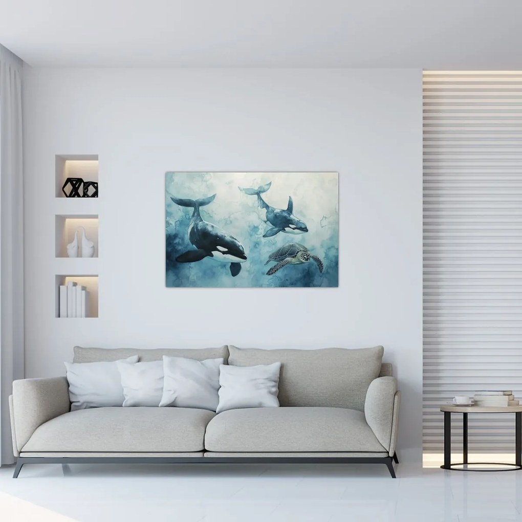 Tablou - Pictură subacvatică (90x60 cm)