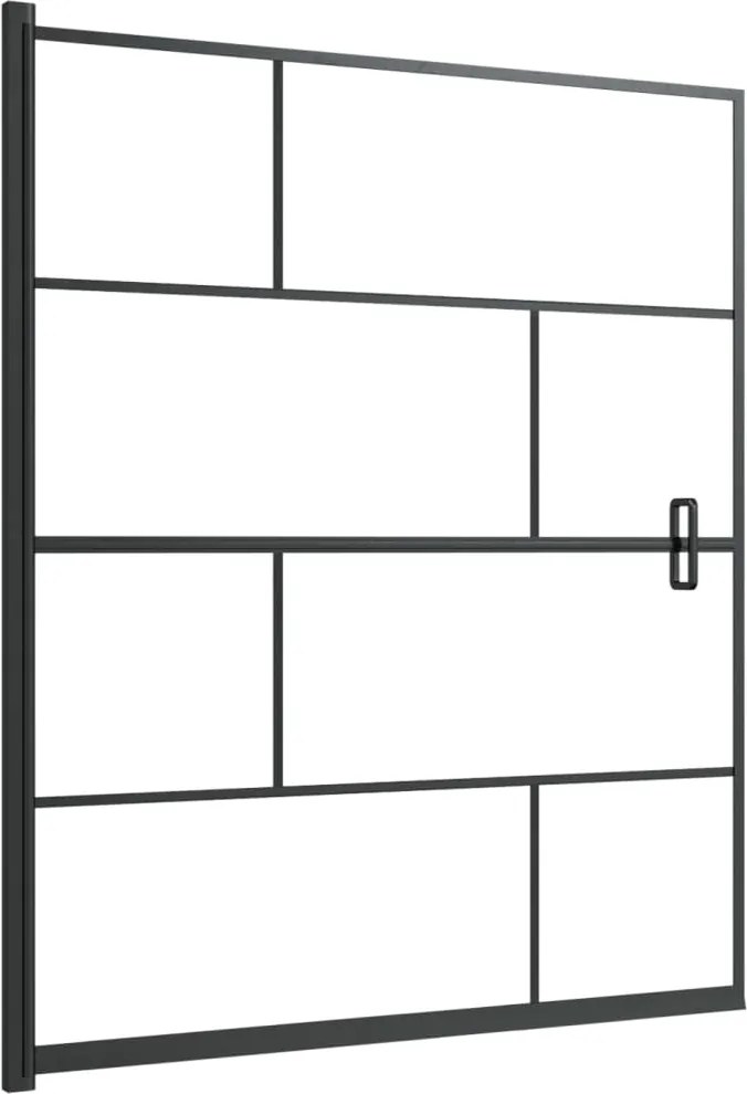 vidaXL Cabină de duș, negru, 116x140 cm, ESG