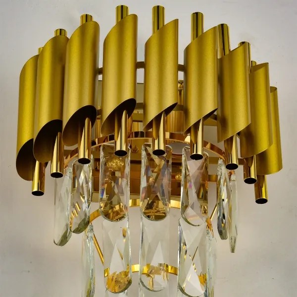 Brilagi - Aplică de perete ECLIPSE 2xE14/10W/230V aurie