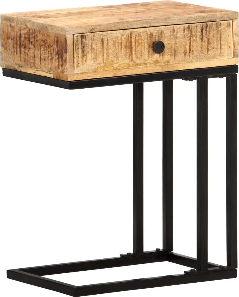 vidaXL Masă laterală formă U, 45 x 30 x 61 cm, lemn masiv de mango