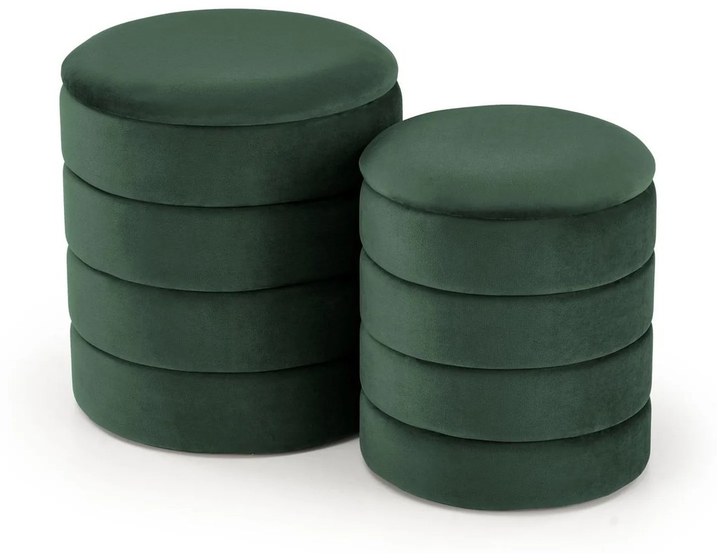 Set 2 buc. taburete Pachio (verde închis). 1092550
