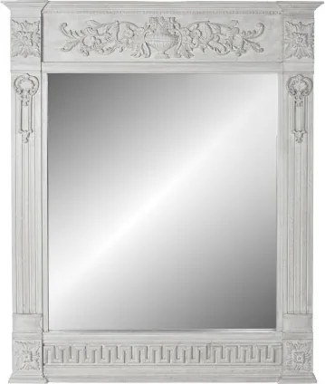 Oglindă decorativă din lemn de mango și MDF, 133×8,5×167 cm, „Grey"