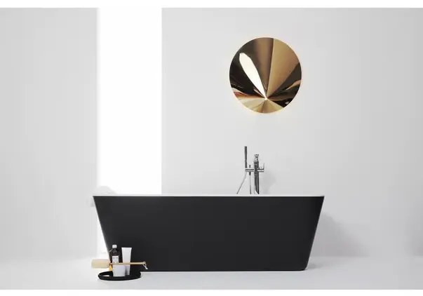 Cada freestanding Ideal Standard Atelier Tonic II alb - negru mat 180x80 cm