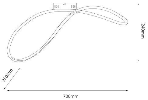Plafonieră LED INFINITY LED/21W/230V negru