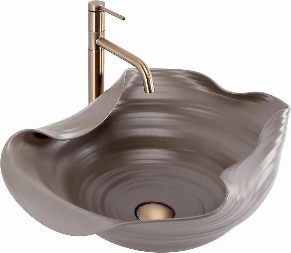 Lavoar ceramic pentru blat REA HM-66TB Handmade ART