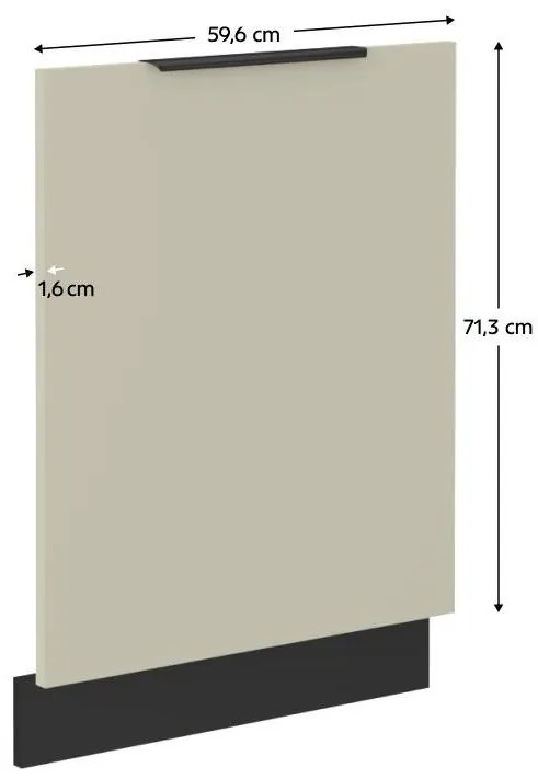Ușă pentru mașina de spălat încorporată Arikona ZM 713x596 (cașmir + negru) . 1097076