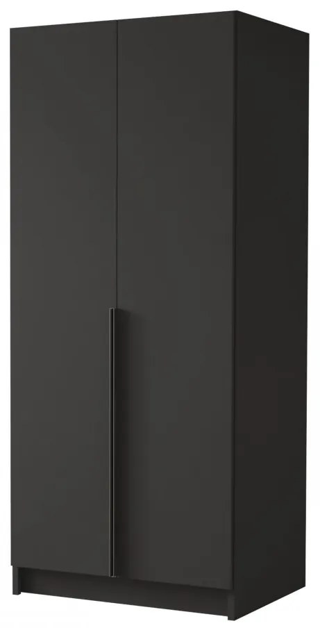 Dulap de haine Smagano I (Alb + Negru) . 1105796