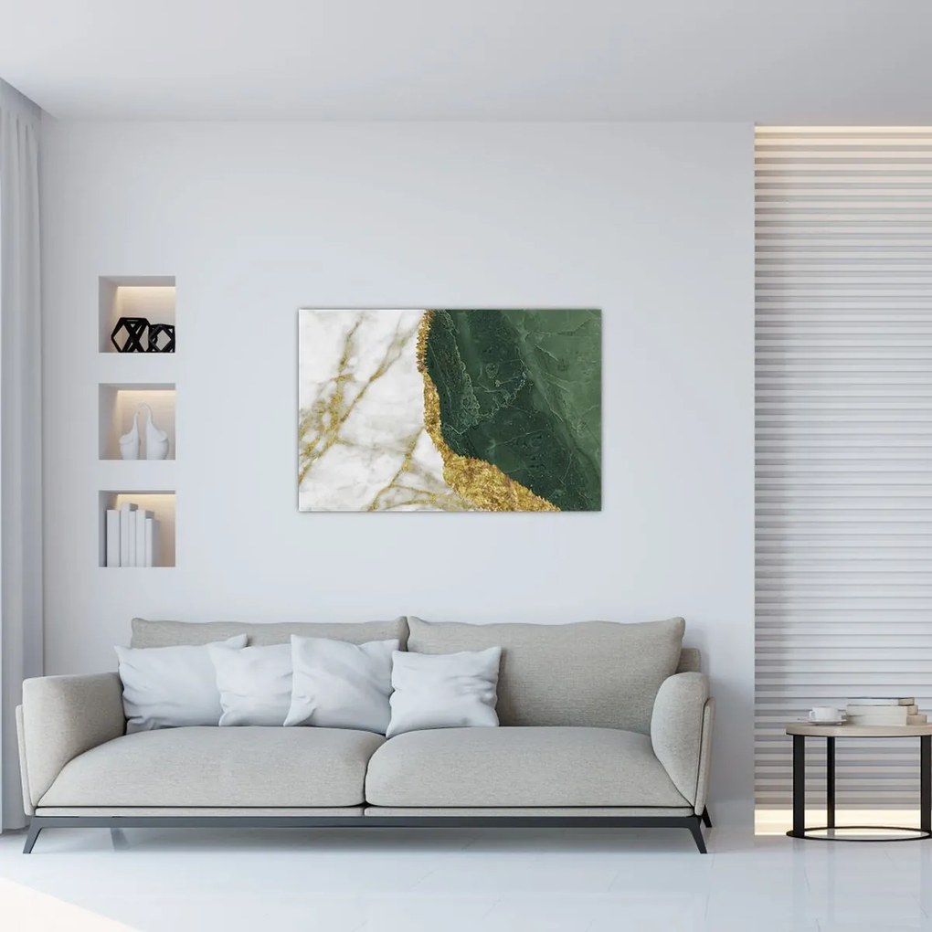 Tablou - Marmură verde N⁰3 (90x60 cm)