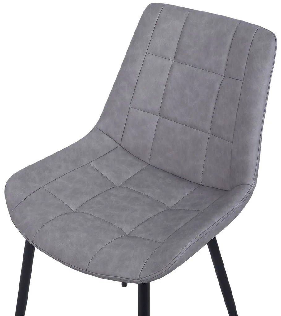 Set 2 buc. scaune pentru sufragerie Morose (gri). 1009937
