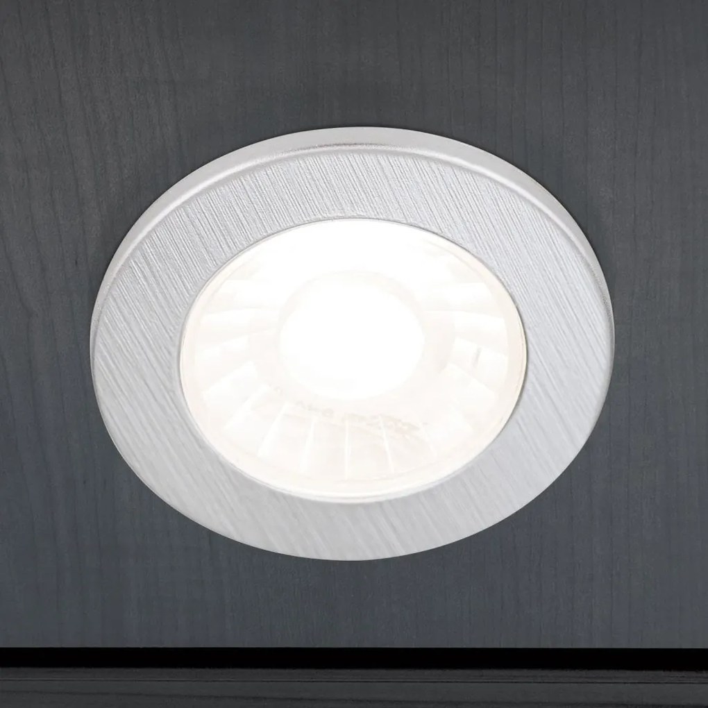 Set de 3 Spoturi LED incastrabile tavan ARTIST D-4,4cm argintiu