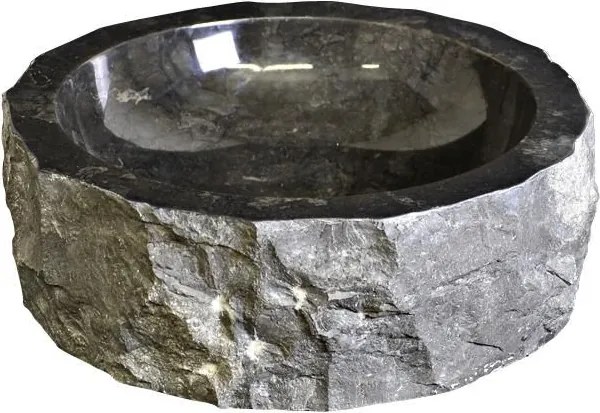 Lavoar DIVERO din piatră naturală - marmură neagră