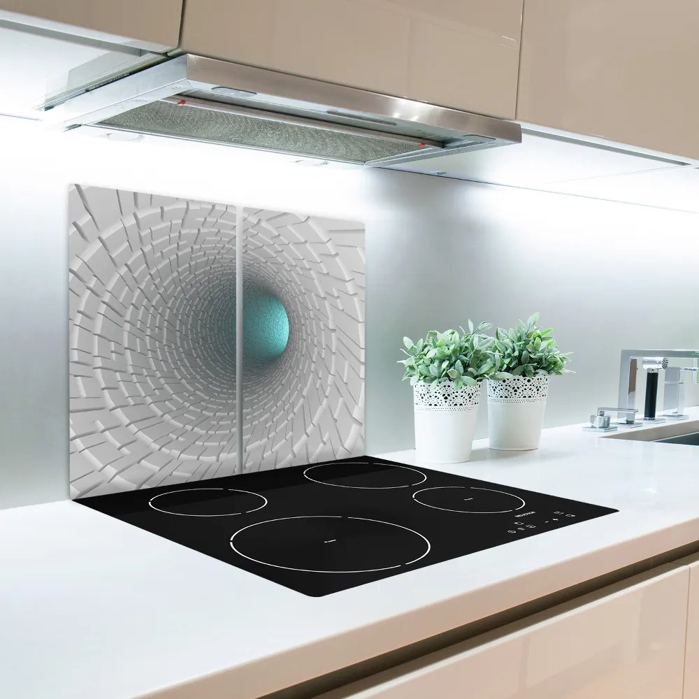 Tocator din sticla 3d tunel