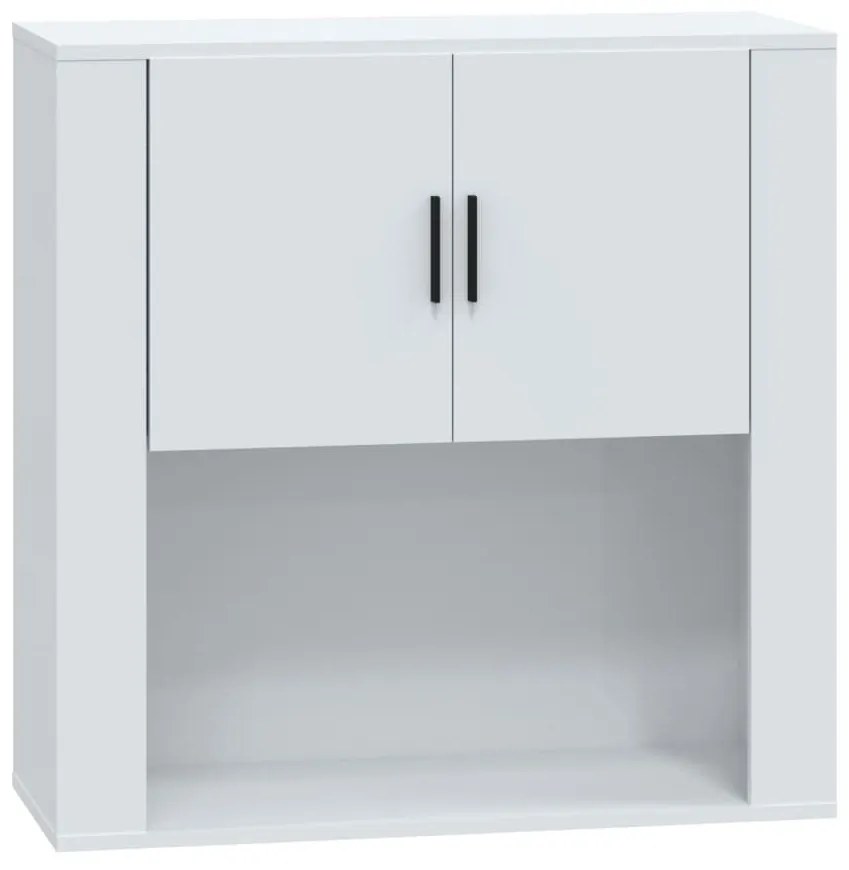 816586 vidaXL Dulap de perete, alb extralucios, 80x33x80 cm, lemn compozit