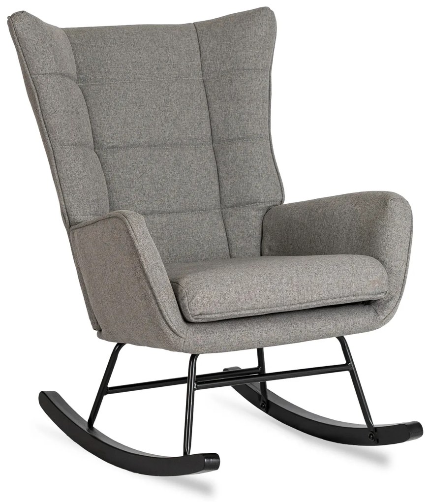 JAKS Fotoliu balansoar tip urechi Jackson Culoare: gri, Acoperi: stofa