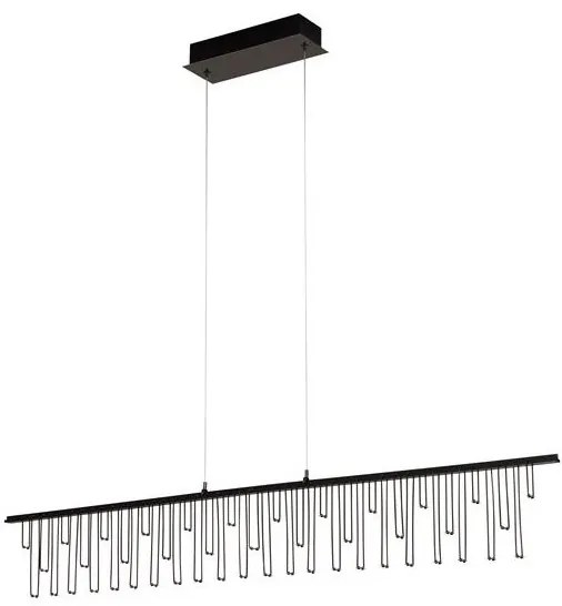 Lustra LED design ambiental deosebit Stellar L-120cm, negru