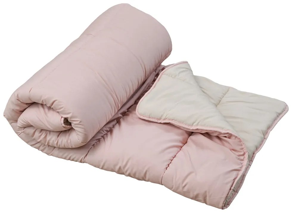 Pilota 4 anotimpuri 140x200 cm din fibra goala, roza