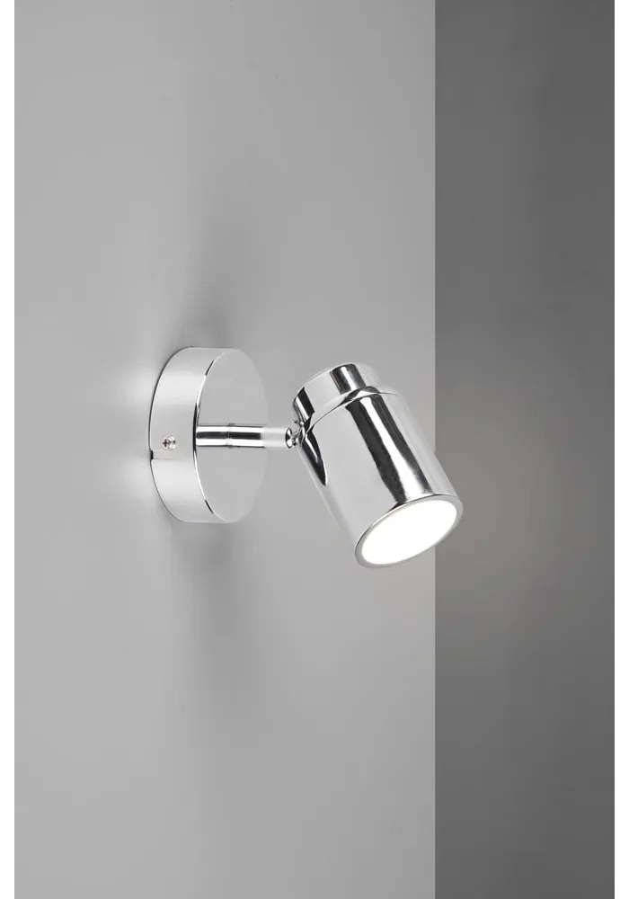 Spot argintiu lucios din metal 10x9 cm Angelo – Trio