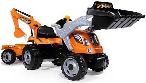 Tractor cu Pedale si remorca Smoby Fun Builder Max