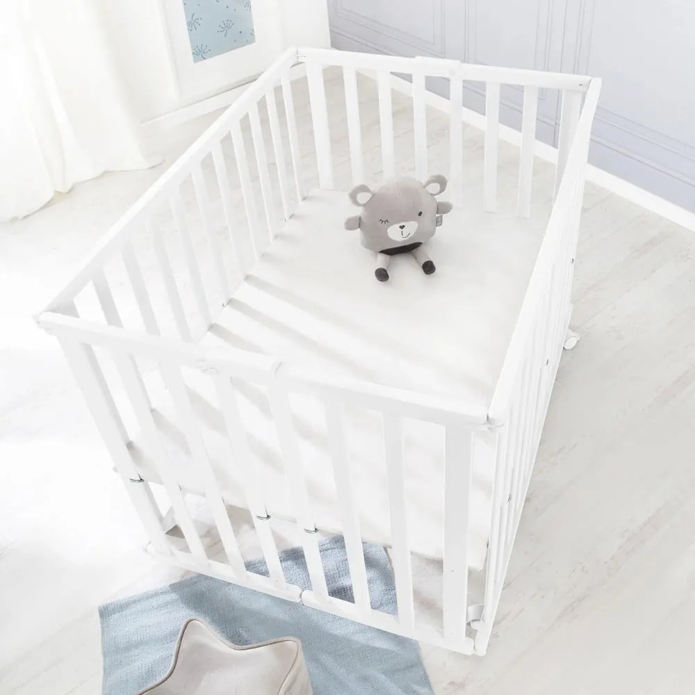 Țarc pentru copii alb 100x75 cm – Roba