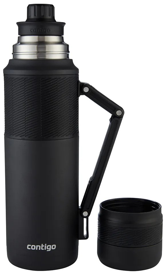 Sticlă termică Contigo Thermal Bottle 1200 ml Matte Black, 1200 ml