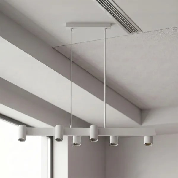 Brilagi - Lustră suspendată pe cablu SELE 6xGU10/30W/230V albă