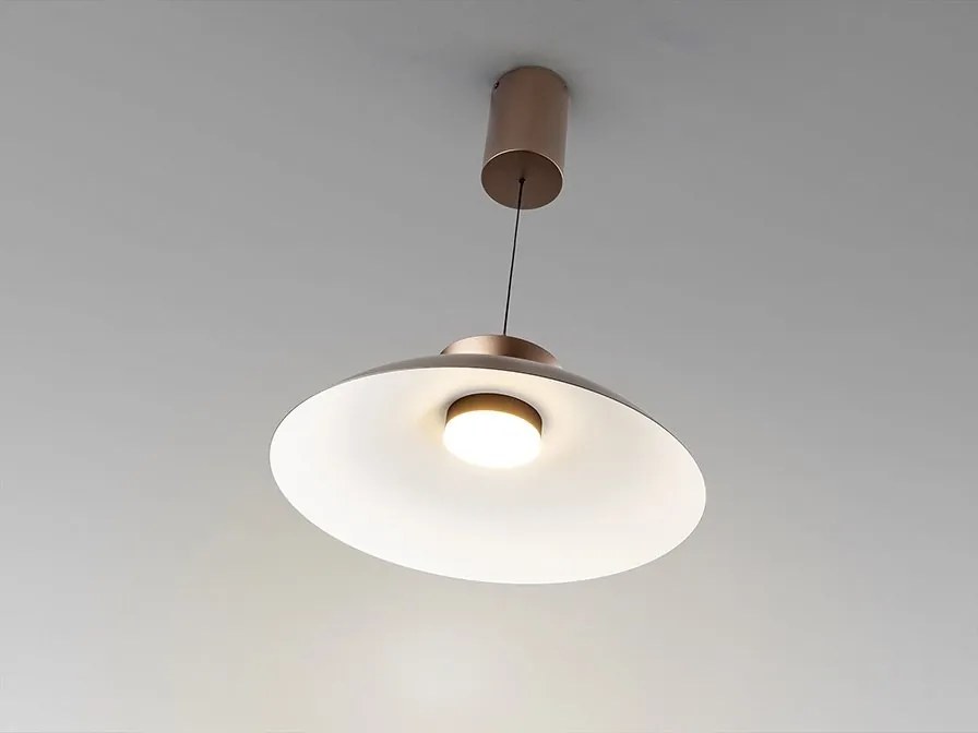 Lustra/ Pendul LED design modern Ion bronz 48cm