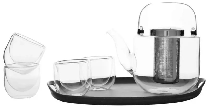 Set pentru preparare / servire ceai BJORN Viva Scandinavia V32801, 6 piese, Sticla, Transparent