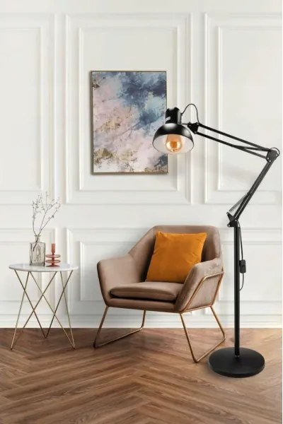 Lampadar 1xE27/40W/230V negru