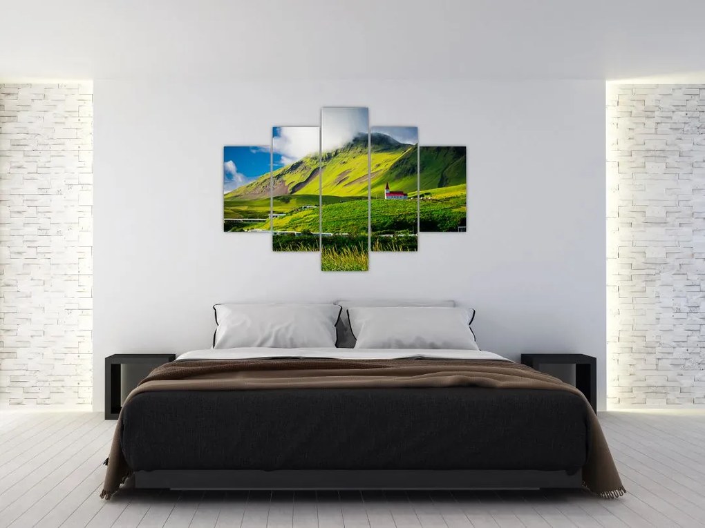 Tablou cu peisaj montan (150x105 cm)