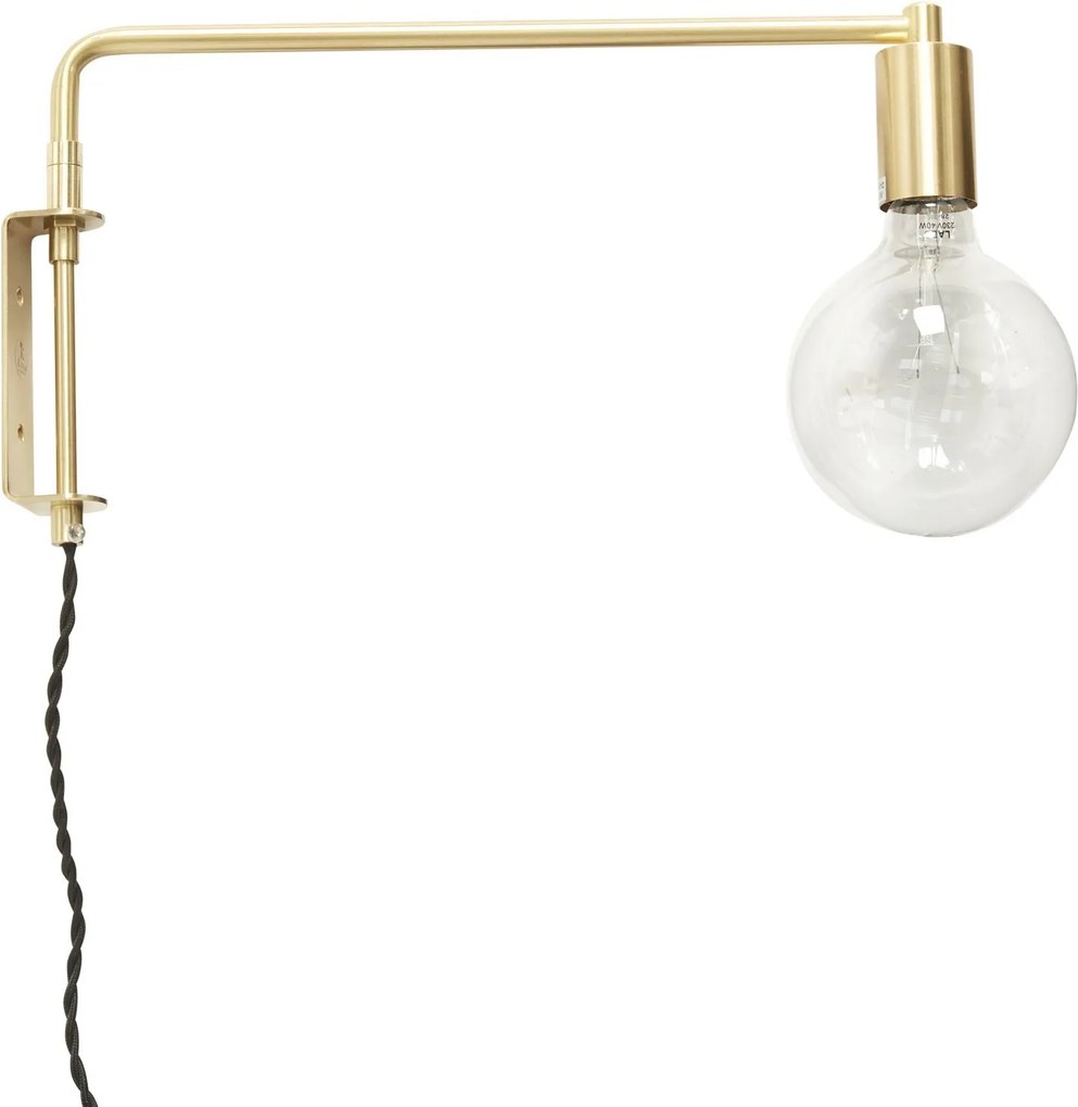 Lampa de Perete din Metal Gold - Metal Alama Diametru(41 cmx5cm) x Inaltime(24cm)