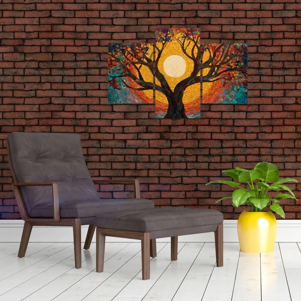 Tablou - Soarele în coroana arborelui vieții (90x60 cm)