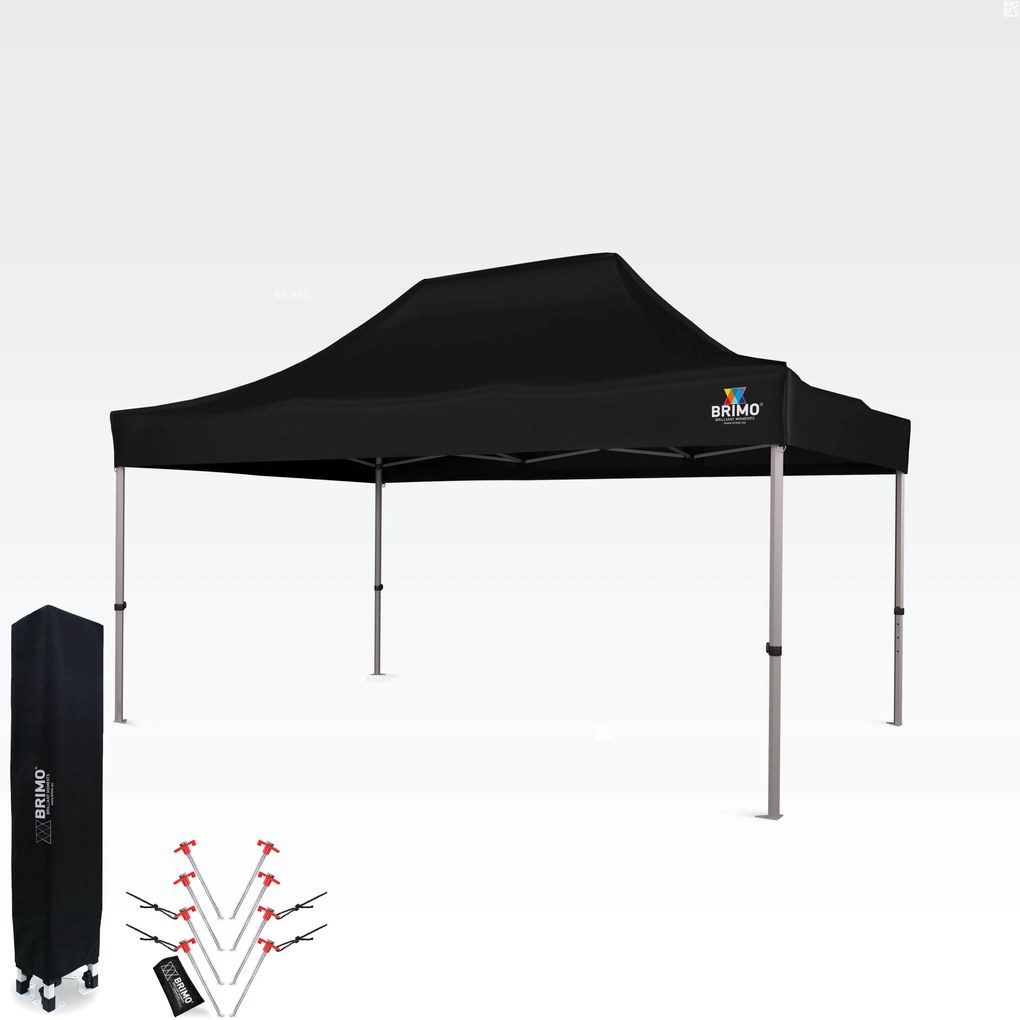 Cortină de petrecere pentru grădină 3x4,5 m: Colțul dumneavoastră pentru relaxare și sărbători - fără pereți - Negru