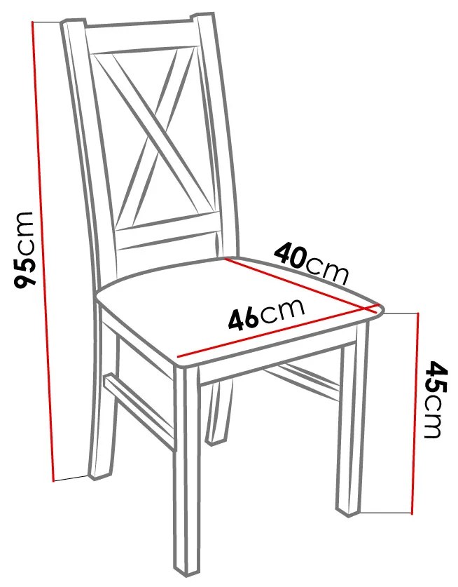 Set de sufragerie pentru 6 persoane Fern (Alb) (piele ecologică Soft 018). 1058649