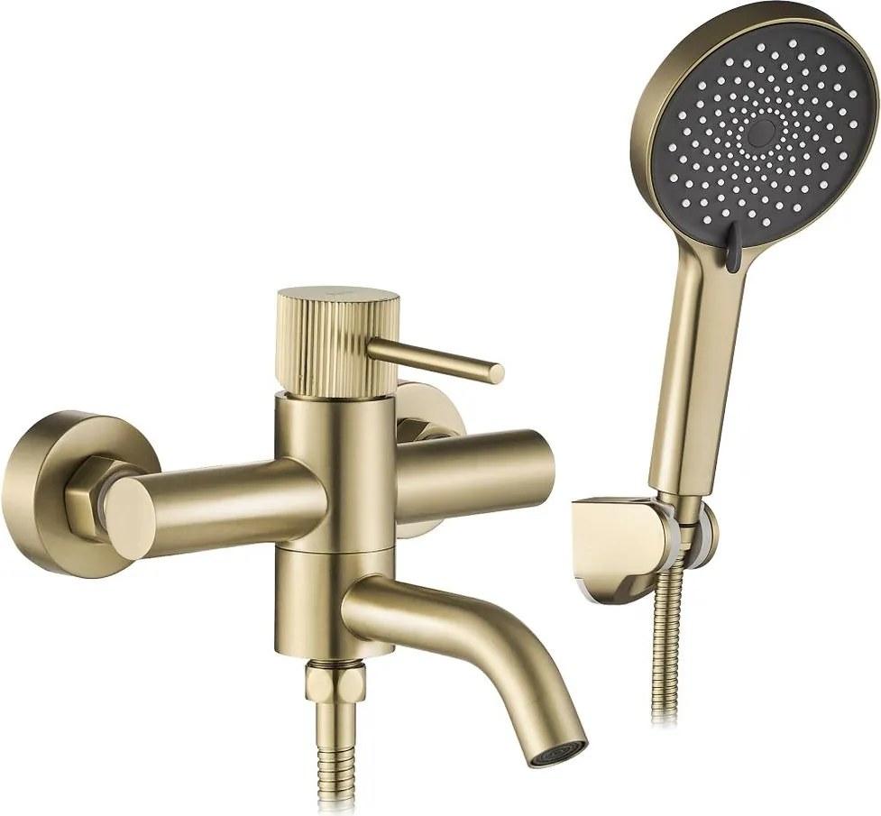 Baterie cada Rea Lungo Stripe auriu periat