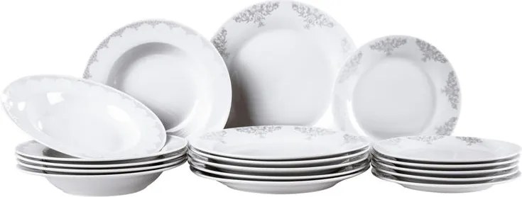 Set farfurii din porţelan BAROCCO 18 buc