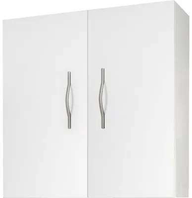 Dulap baie suspendat Simona, 2 uși, MDF, 62x71 cm, alb