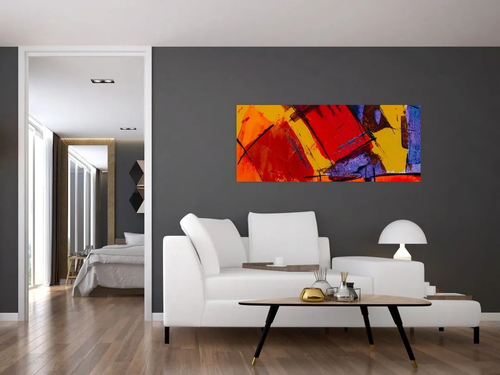 Tablou cu abstracție (120x50 cm)
