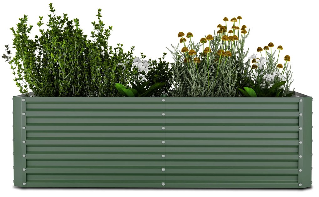 Blumfeldt High Grow Straight ghiveci, 1200 L, Ergonomic, Rezistent la intemperii, Bază deschisă