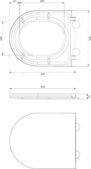 Vas WC suspendat + capac WC OTTAWA + plăcuță de activare SIGMA + modul incastrat + garnitură