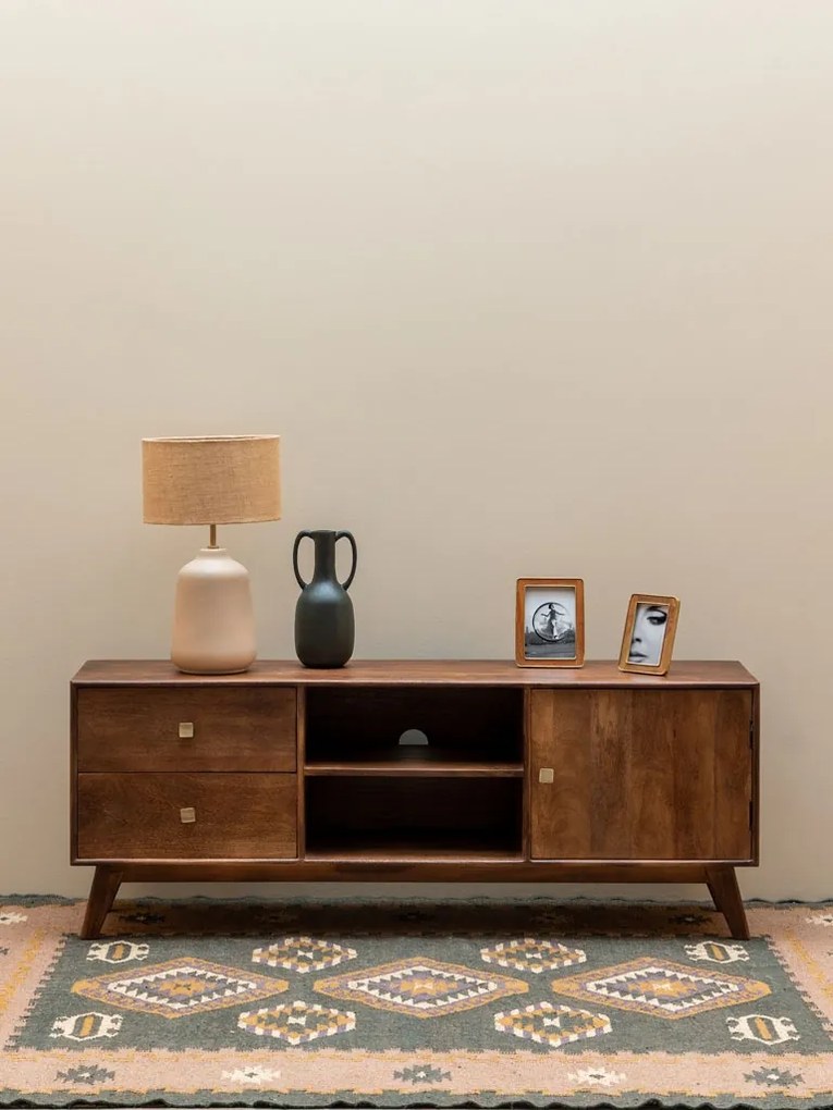 Comoda din lemn de mango, aspect vintage, Farrah